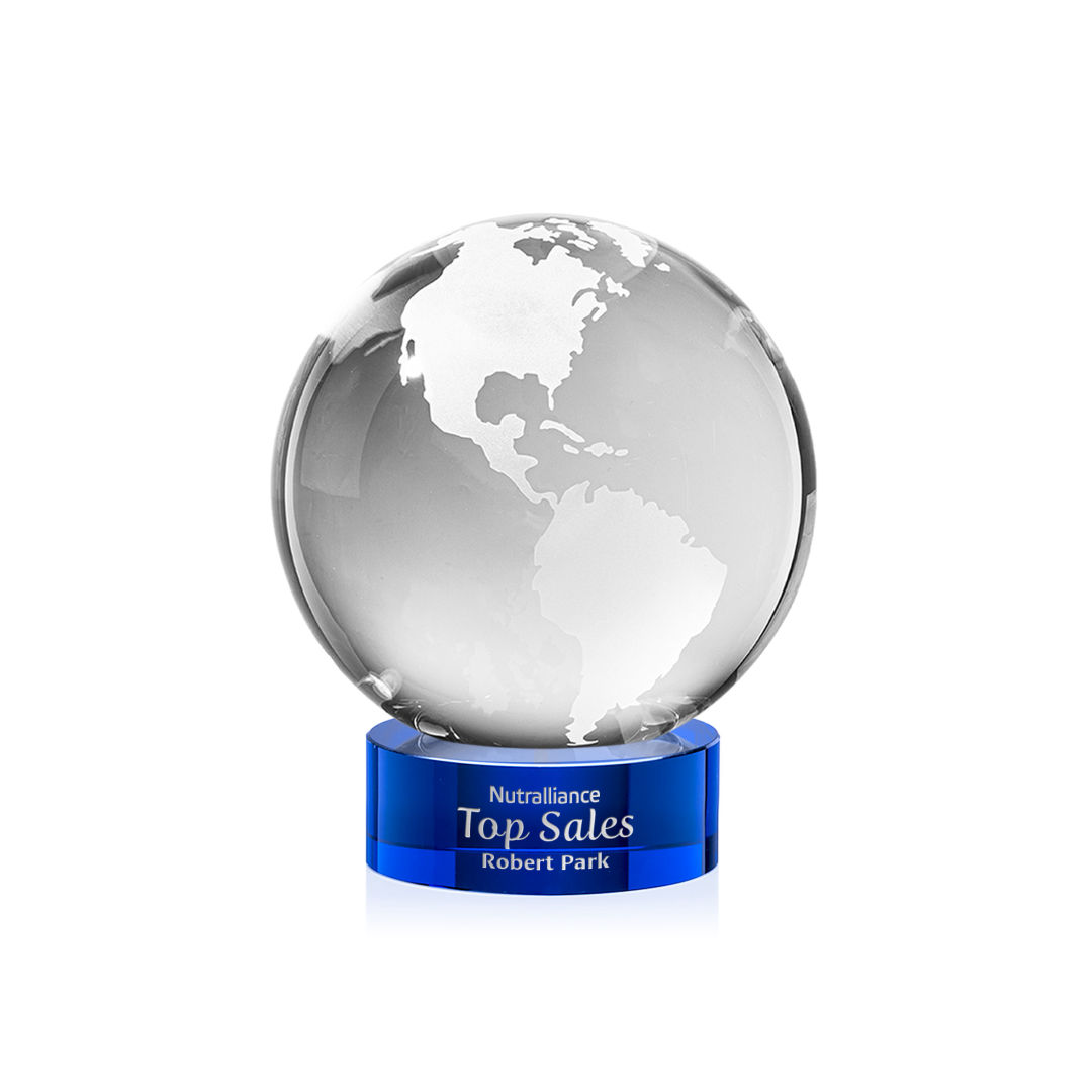 Globe Award on Stanrich Base - Blue 3