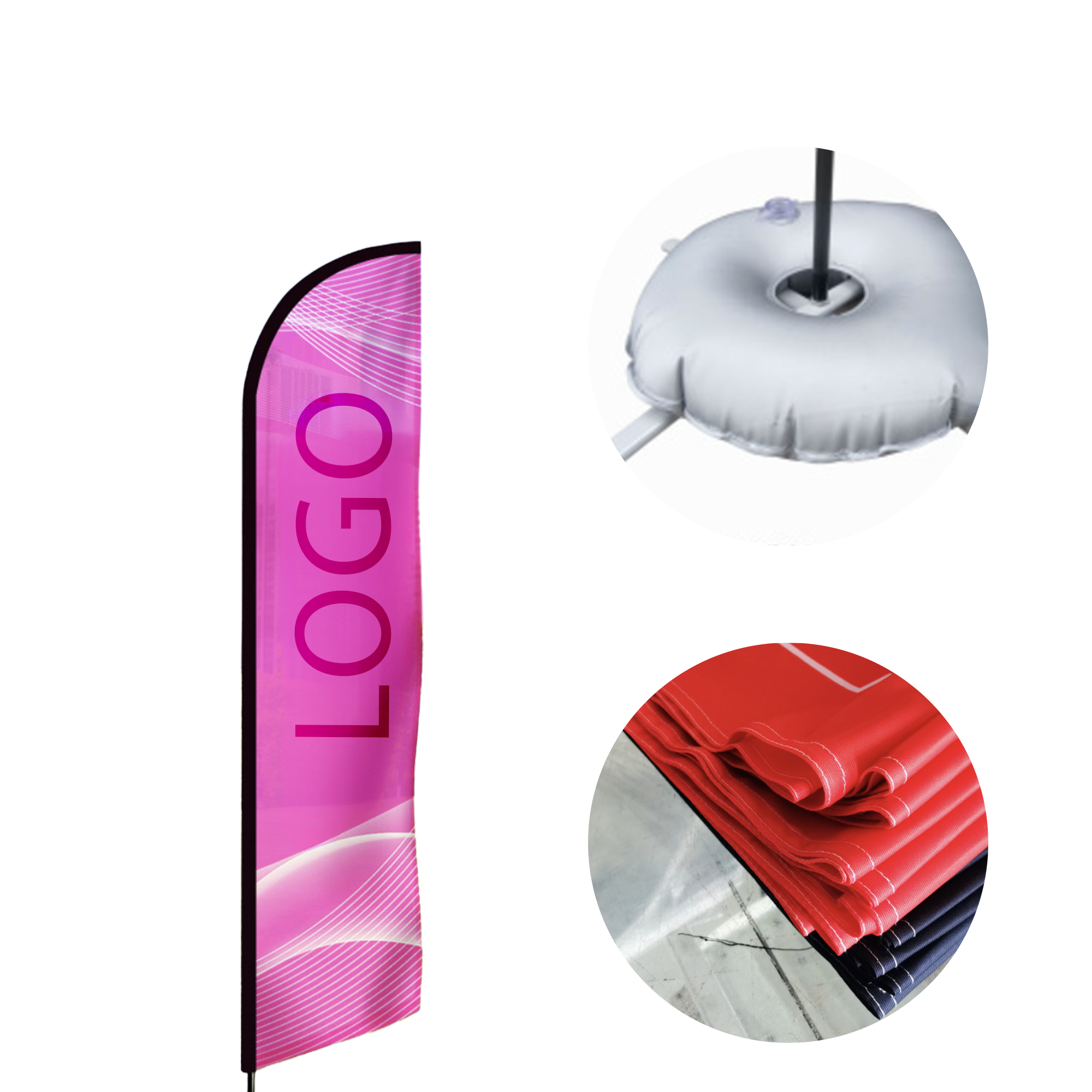 MOQ 10 PCS Portable Knife - Shaped Water - Filled Flag 2
