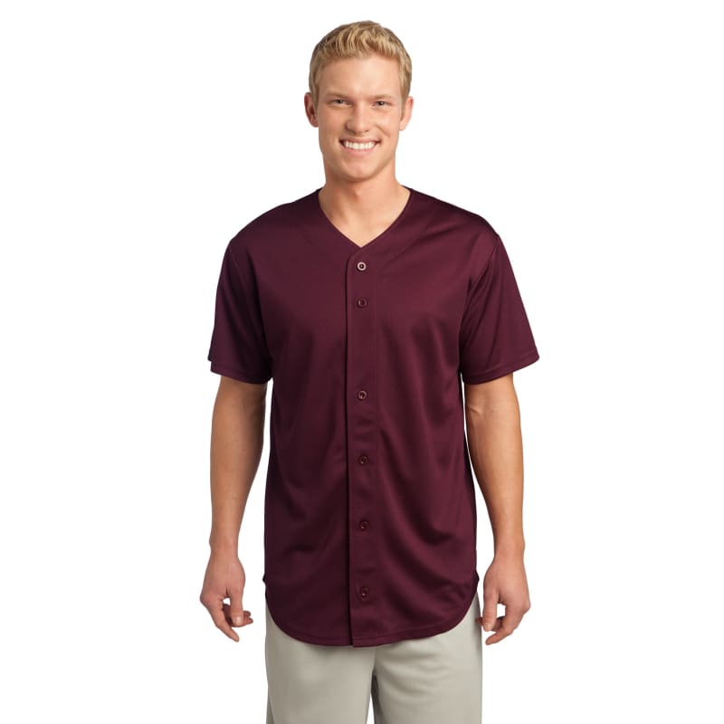 Sport-Tek PosiCharge Tough Mesh Full-Button Jersey. 13