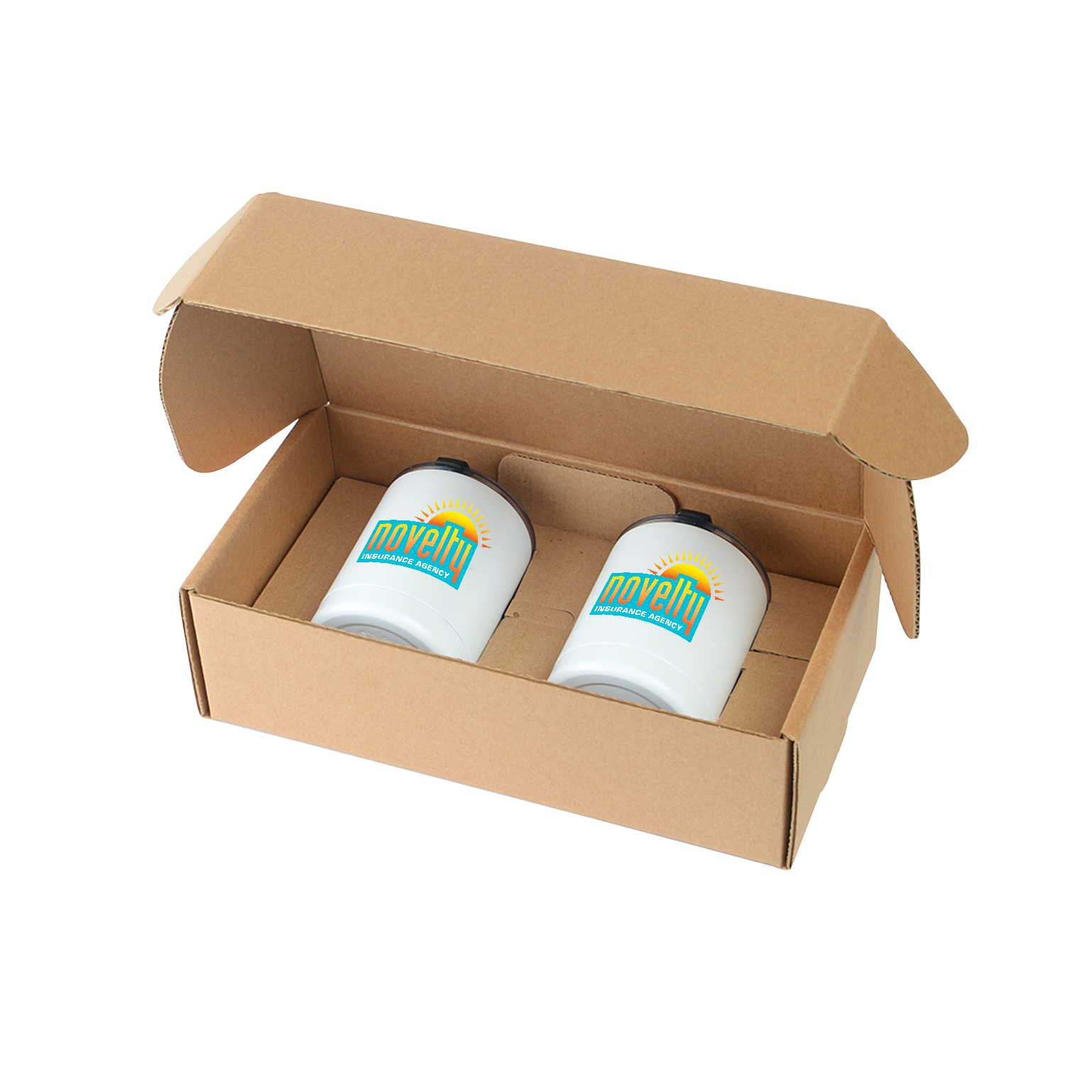 10 Oz. Stainless Steel Low Ball Glasses Gift Box Set 1