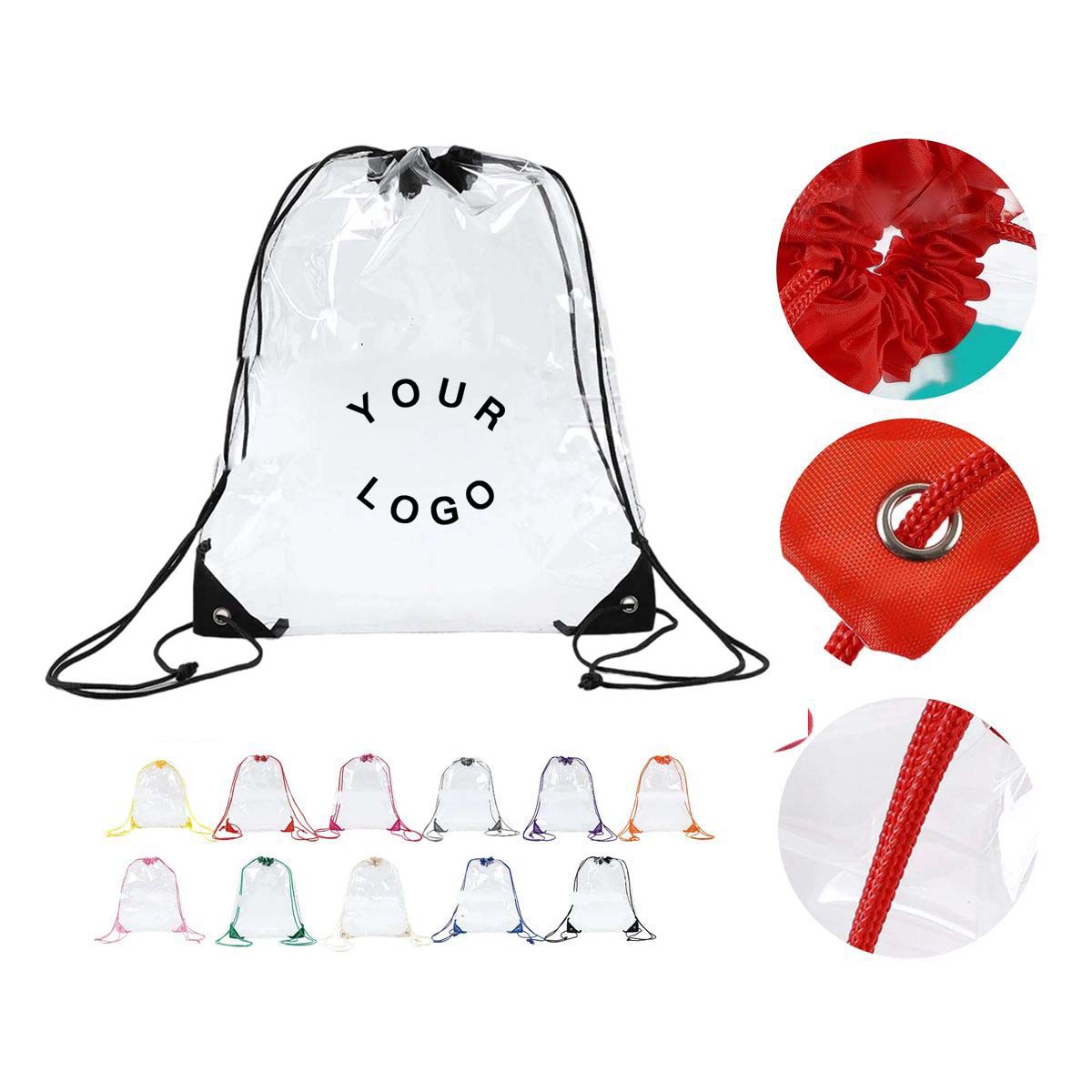 Waterproof PVC Drawstring Backpack for Daily Use 14