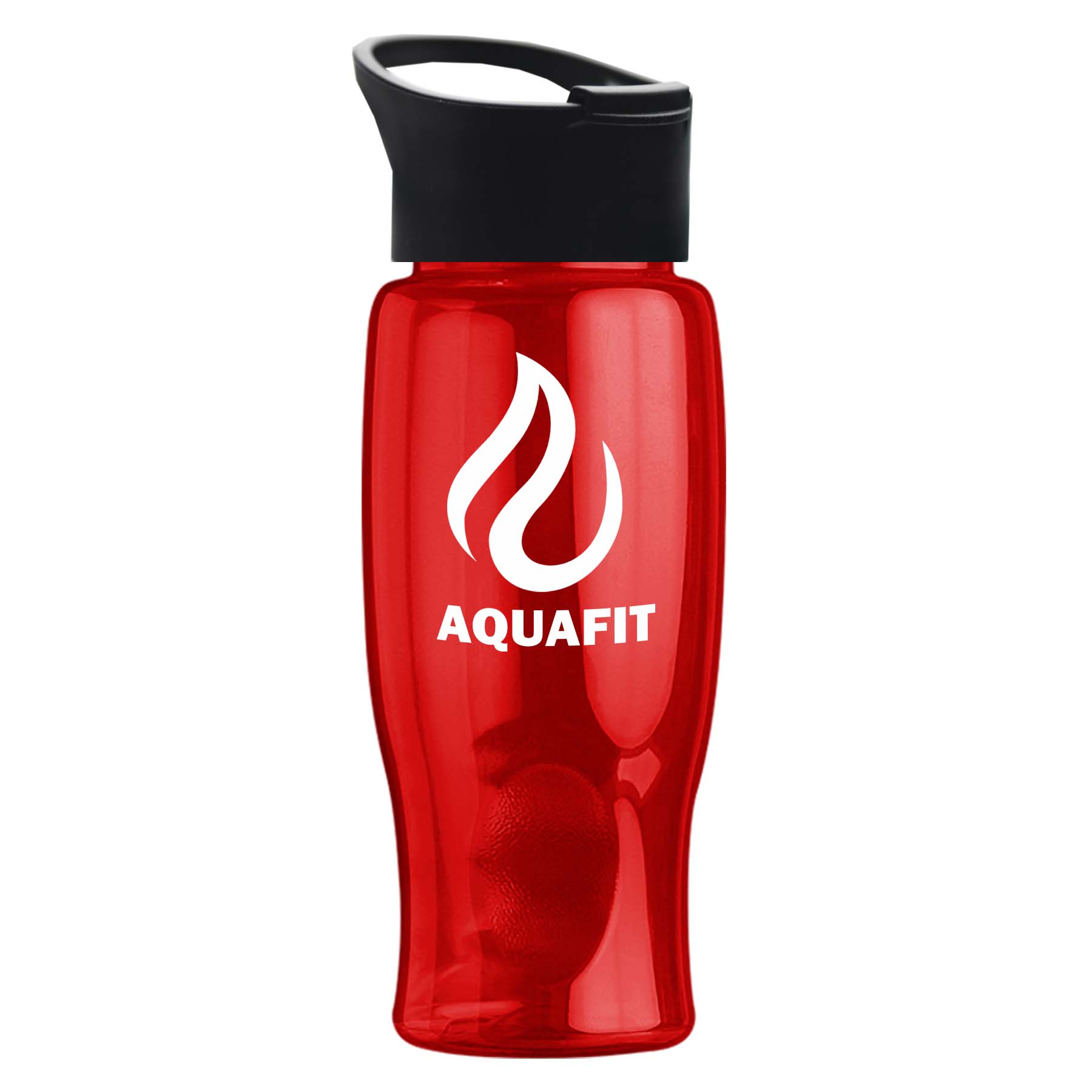 Poly-pure - 27 oz. Transparent Bottle with Pop-up 13