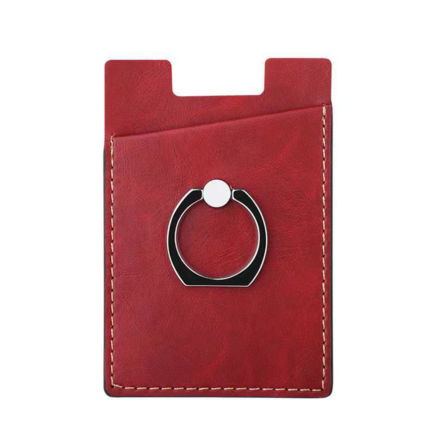 PU Leather Creative Double Layer Cell Phone Ring & Stand 7