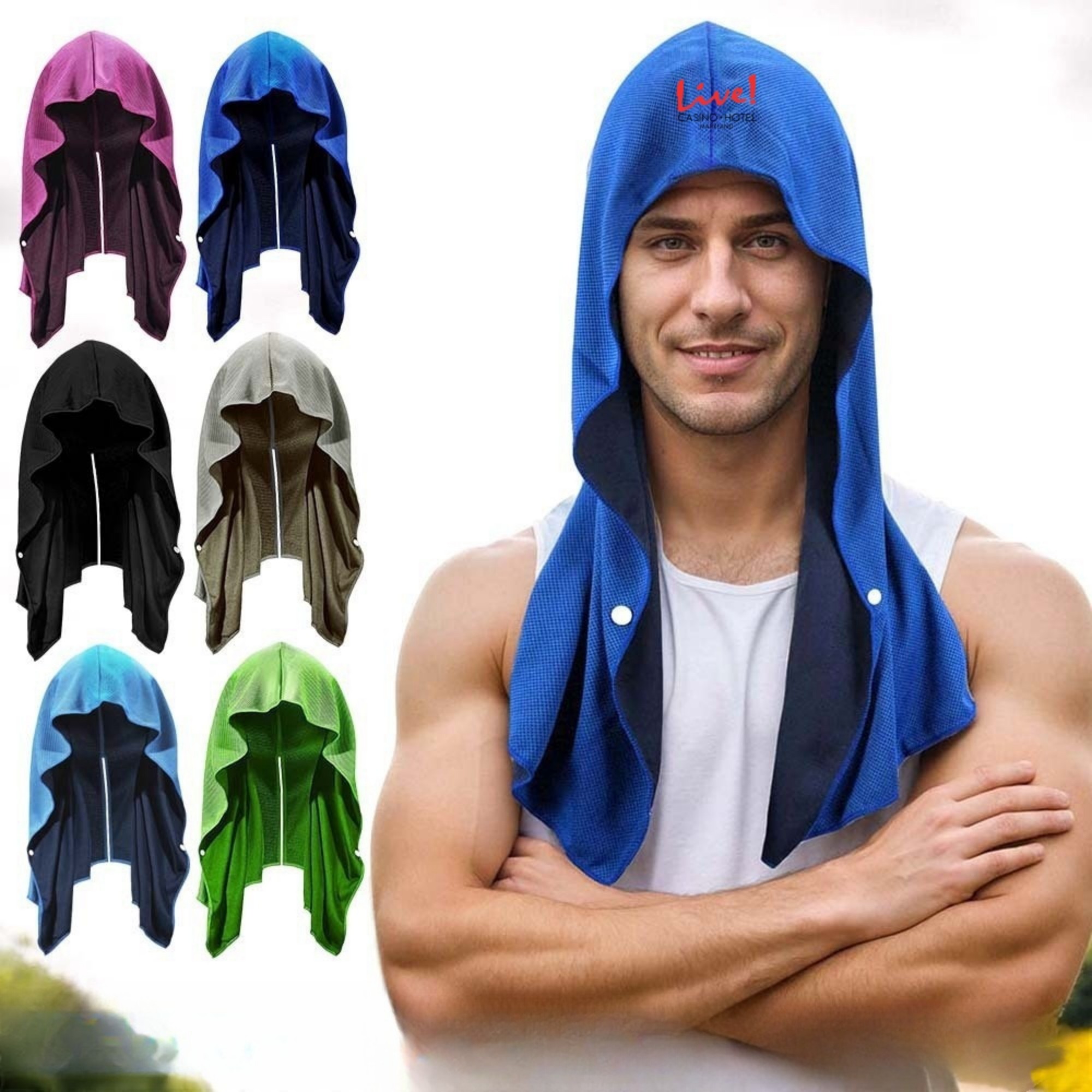 Quick Dry Sports Cooling Sun Protection Poncho Towel