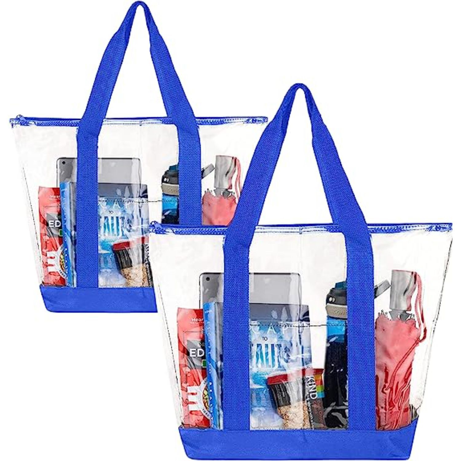 Fashion Tote Bag Stadium Approved Clear PVC Transparent Shoulder Handbag 6