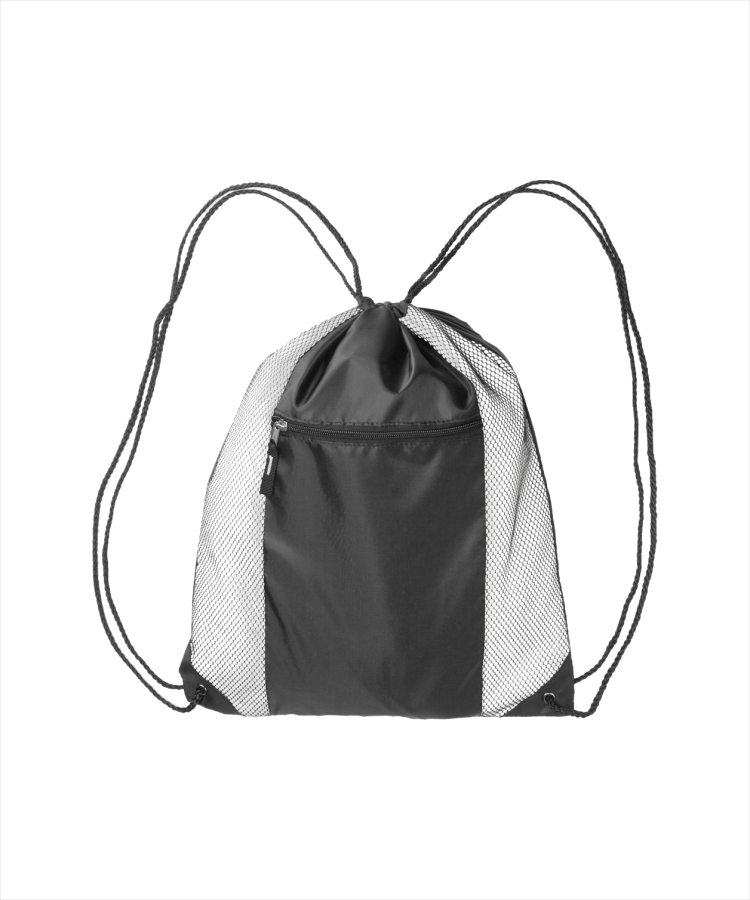 Union Printed - Zipper Pocket Drawstring Bags 8