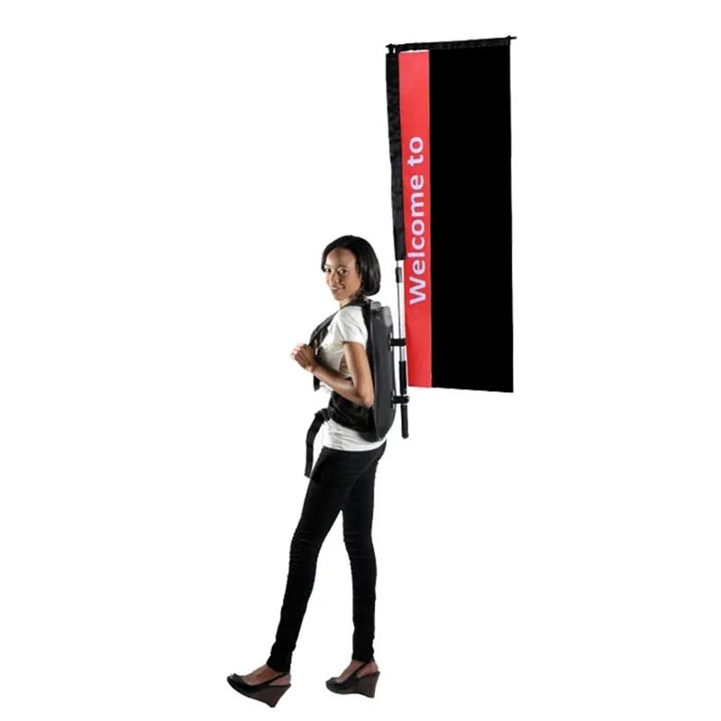 Full Color Backpack Rectangle Flag 6