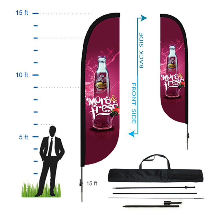 15 ft. Convex Advertising Flag Kit 6 (Double Sided) 2