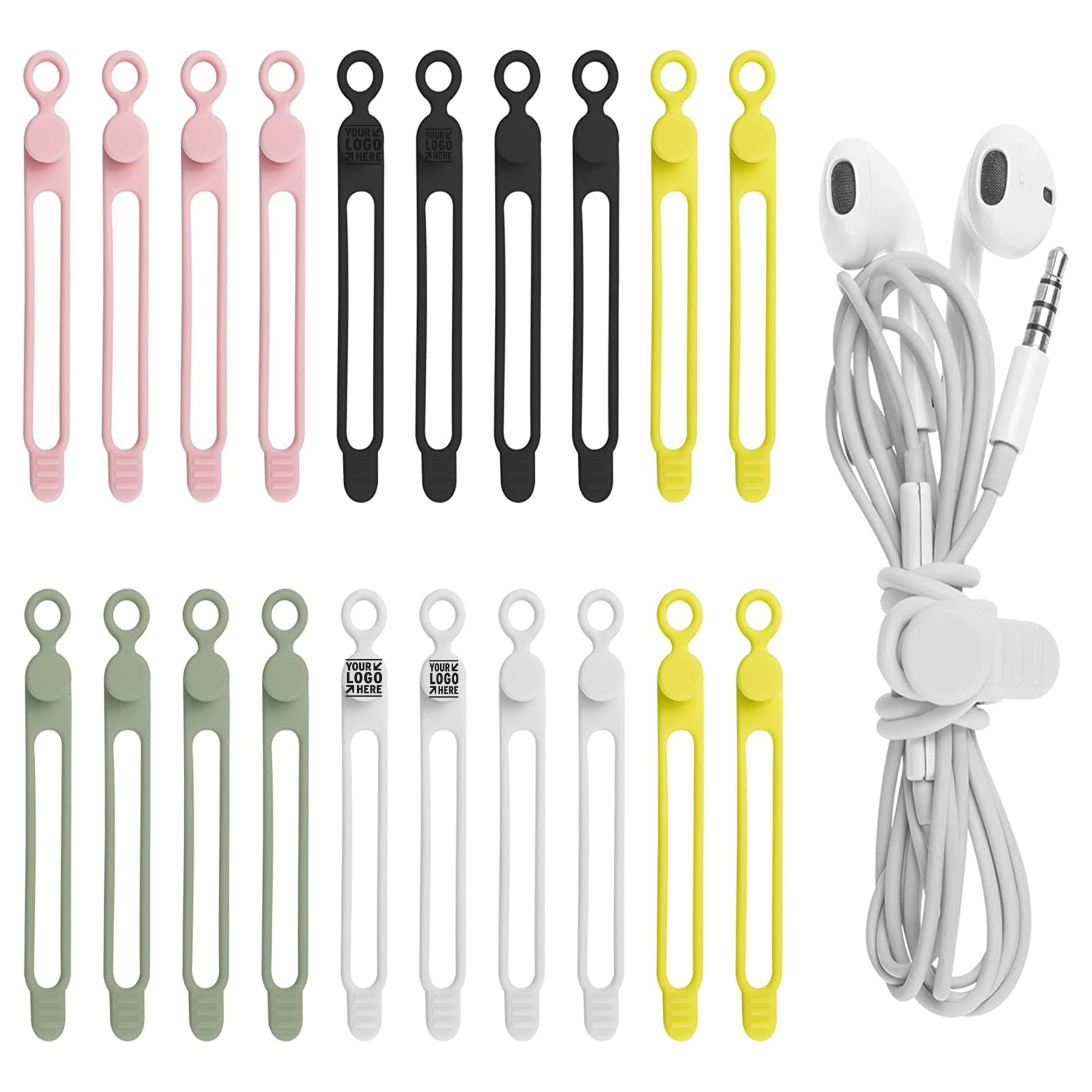 Silicone Cable Straps Wire Organizer 3