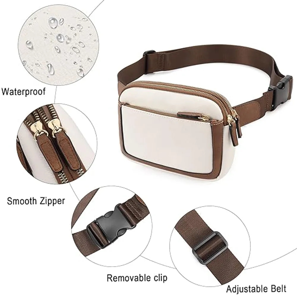 Vegan Leather Crossbody Waist Belt Bag 3
