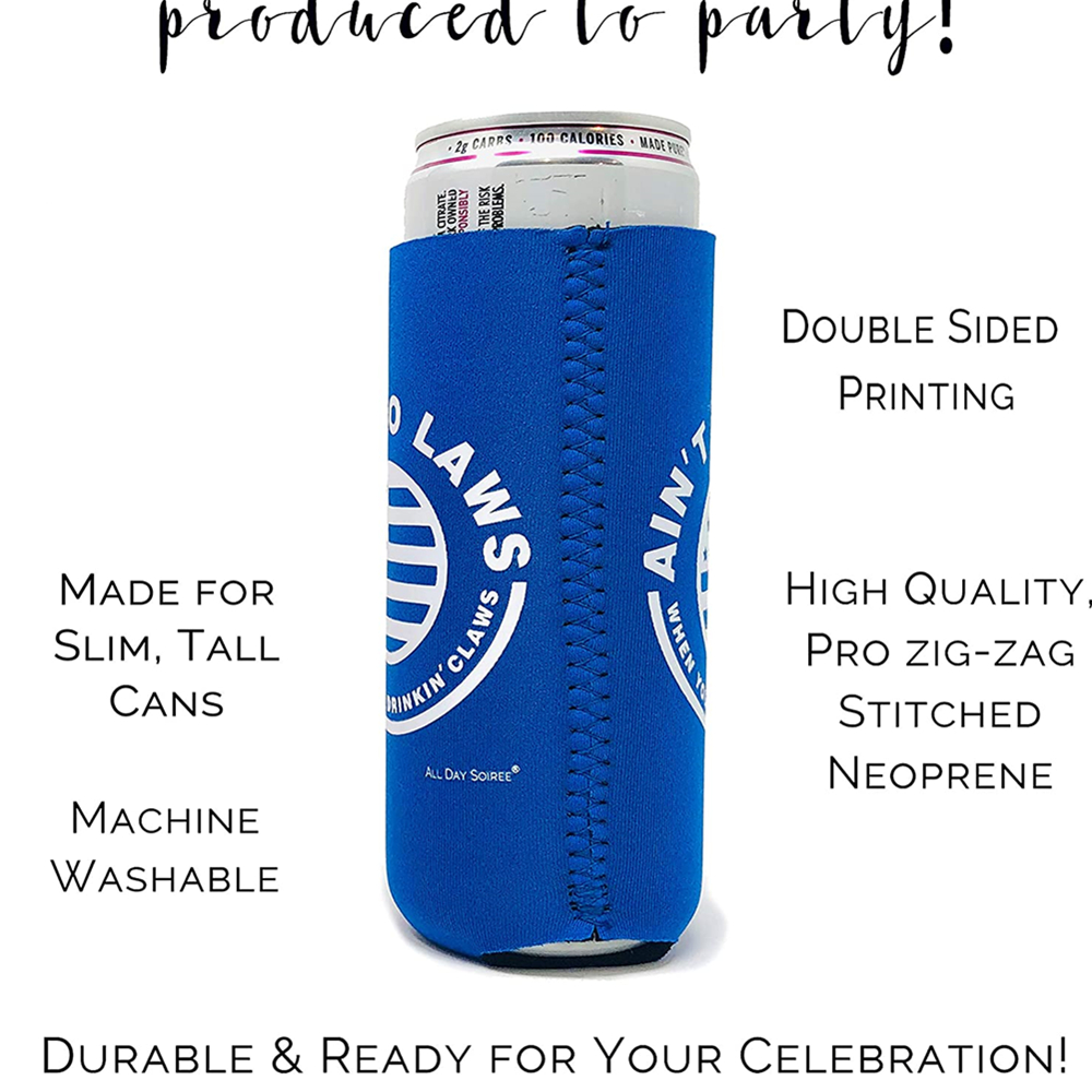 American Flag Neoprene Slim Can Coolie, custom koozie with logo imprint 4