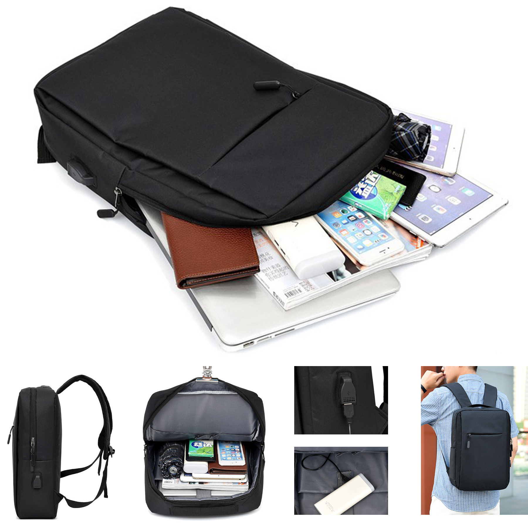 15.6inch Travel Laptop Backpack 1