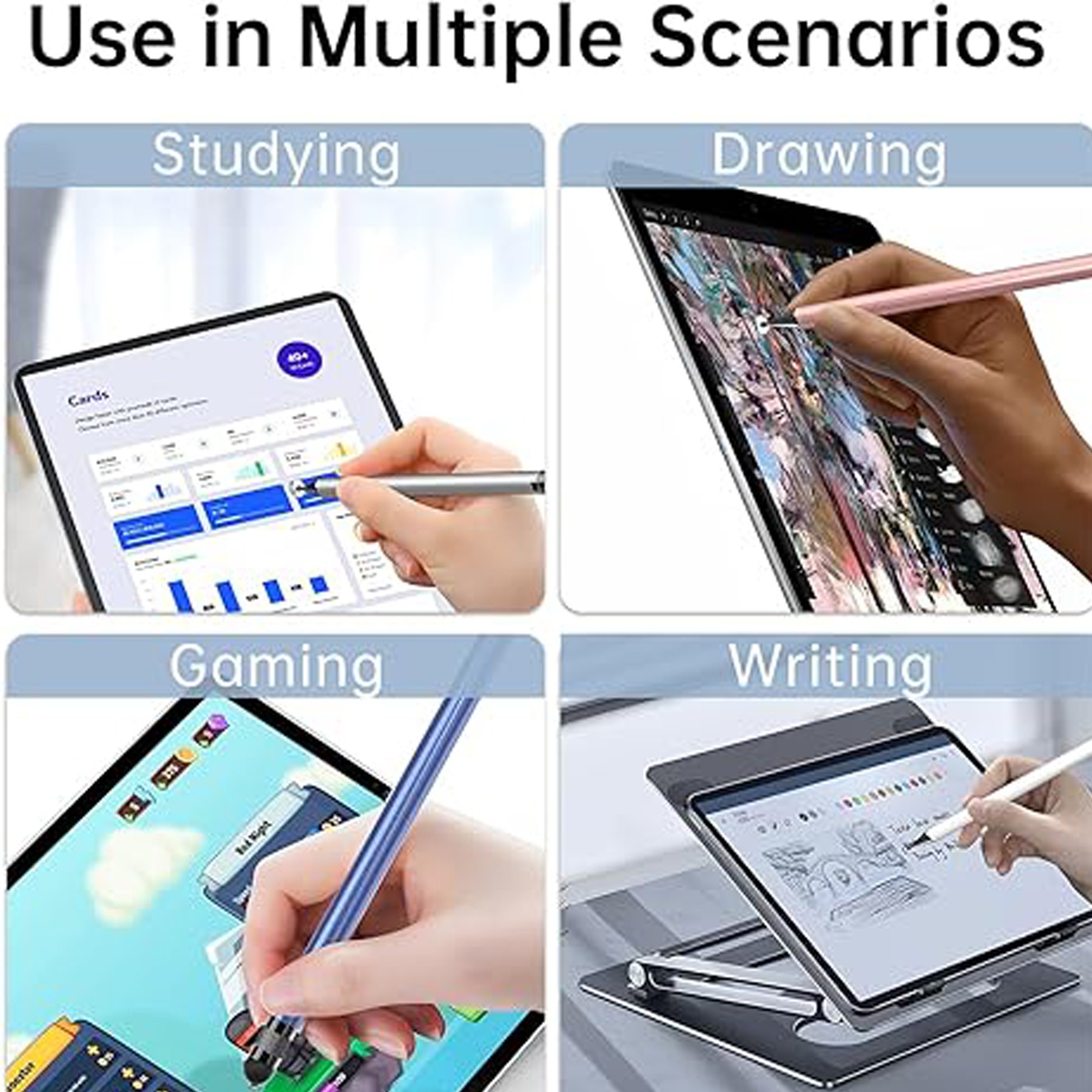 2-in-1 High Sensitivity Precision Capacitive Stylus Pens 3