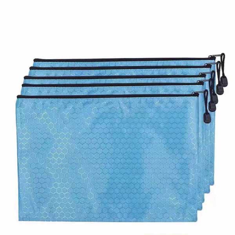 Portable Water Resistant Document Envelope with Zipper 3