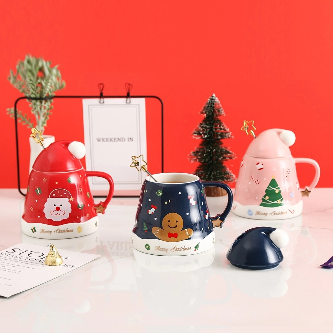 Christmas Hat Shaped Coffee Ceramic Mug 1