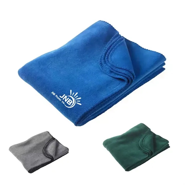 Cozy 50-Inch x 60-Inch Portable Fleece Throw Blanket