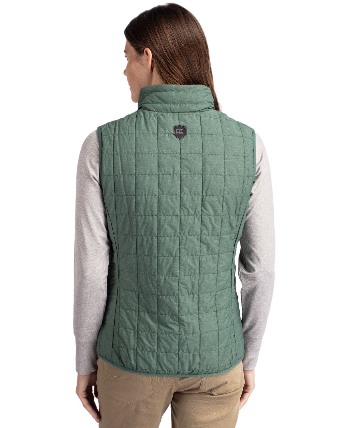 Cutter & Buck Rainier Recycled Insulated Puffer Womens Full Zip Vest 79
