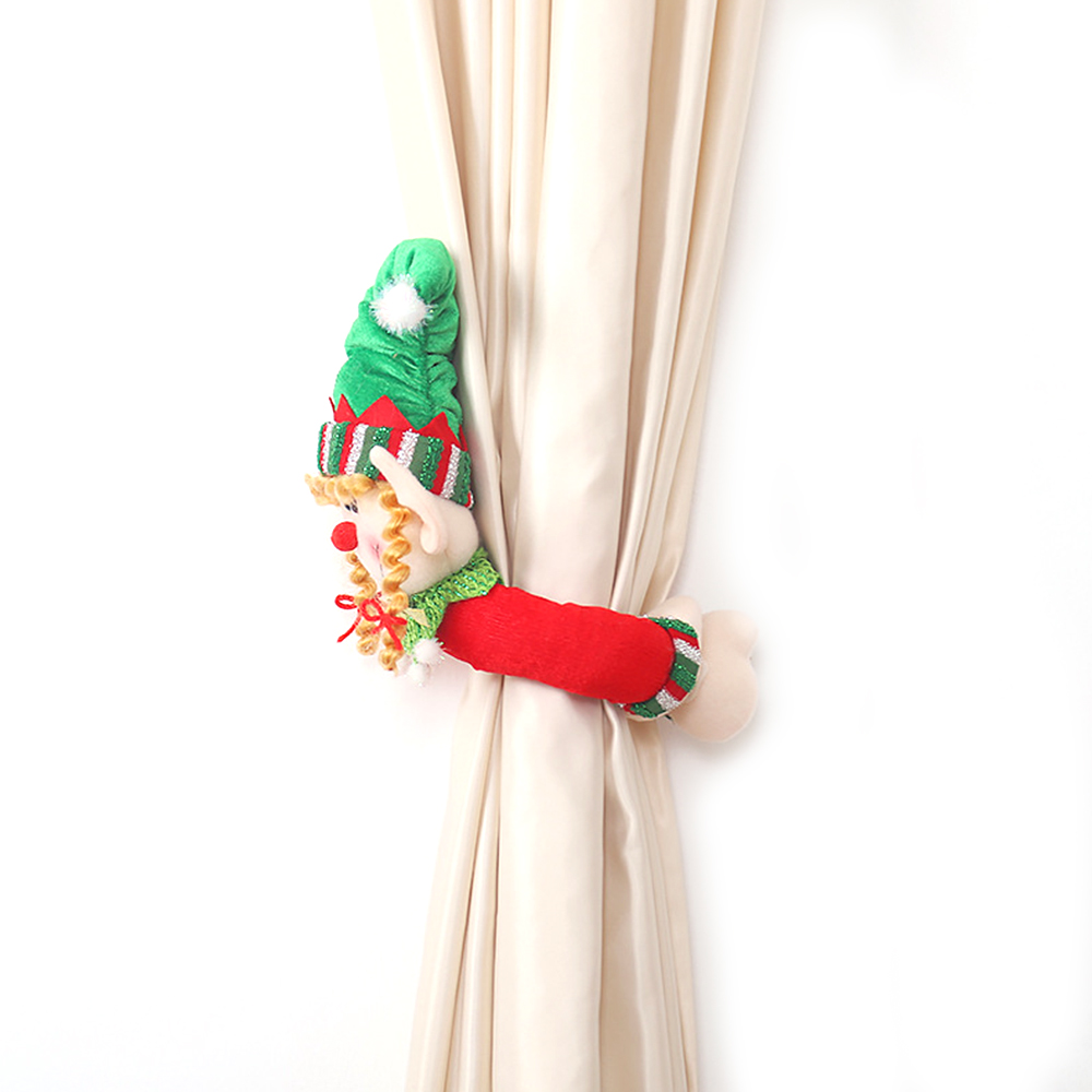 Christmas Elf Doll Curtain Buckle, promotional household item with logo imprint 3