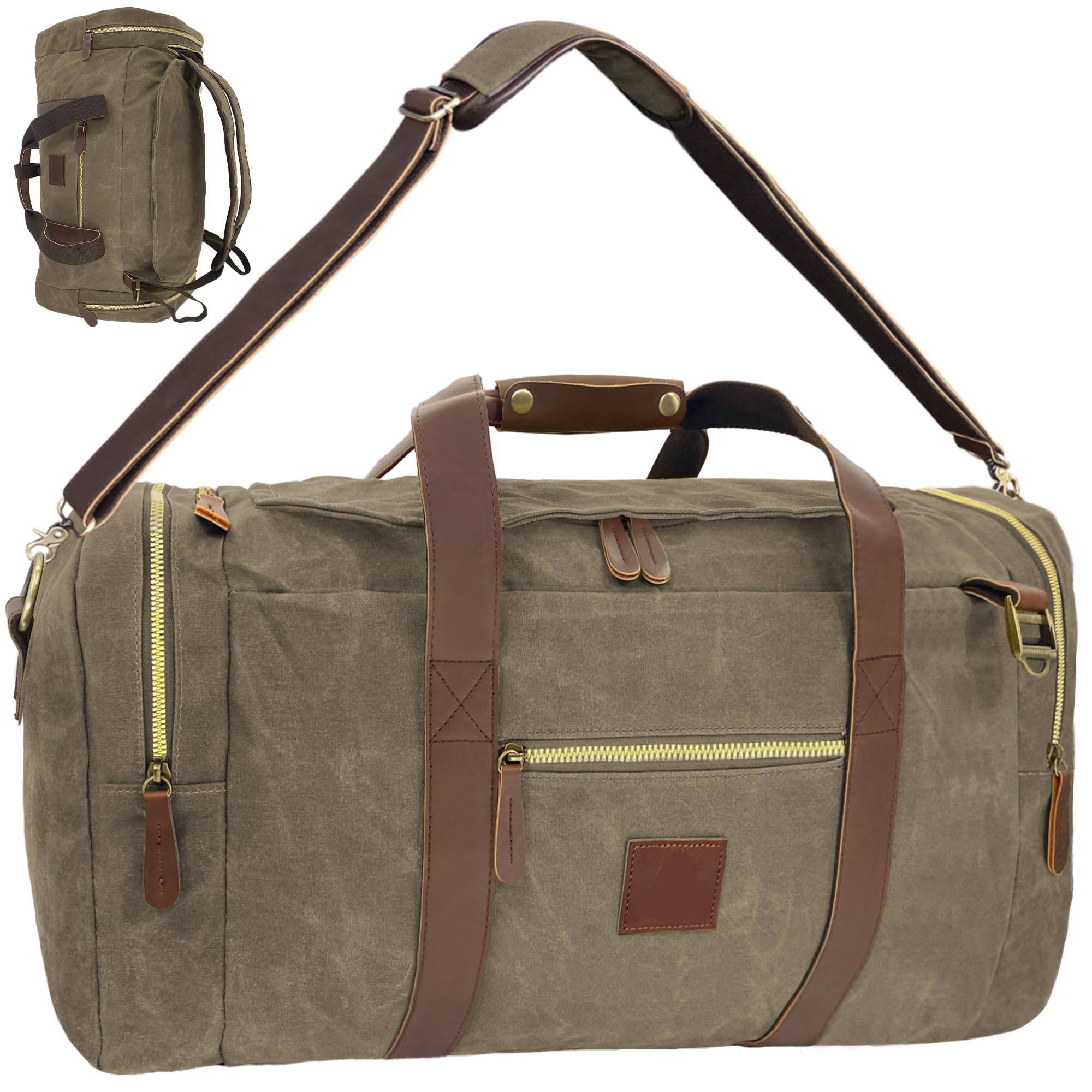 Large Capacity Canvs Backpack Duffel Bag For Travel 7