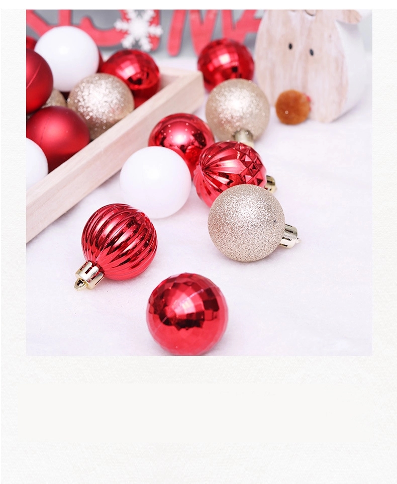 24Pcs Christmas balls set wedding Party ornaments 6