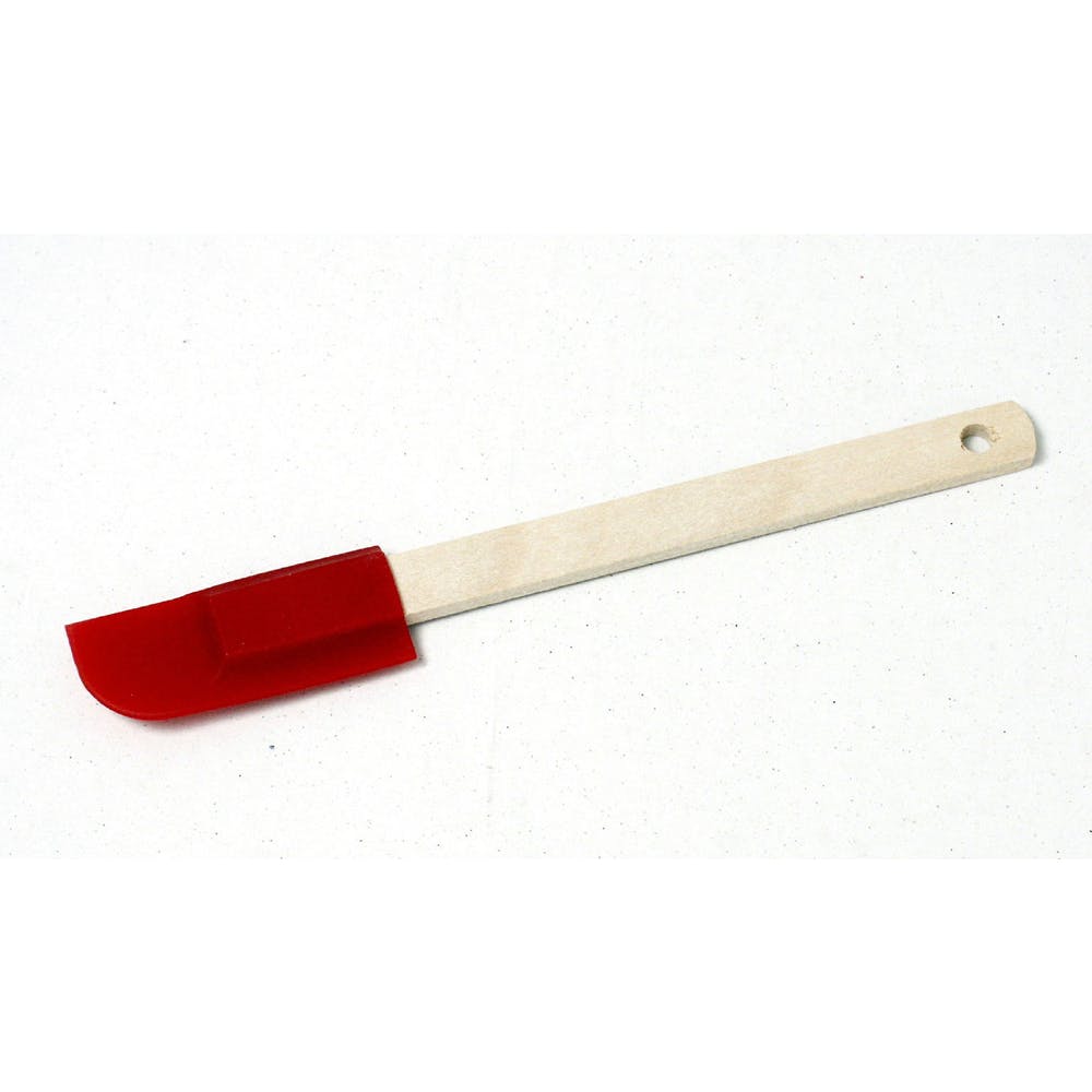 Silicone Spatulas - Wood Handle Blue/Red 2