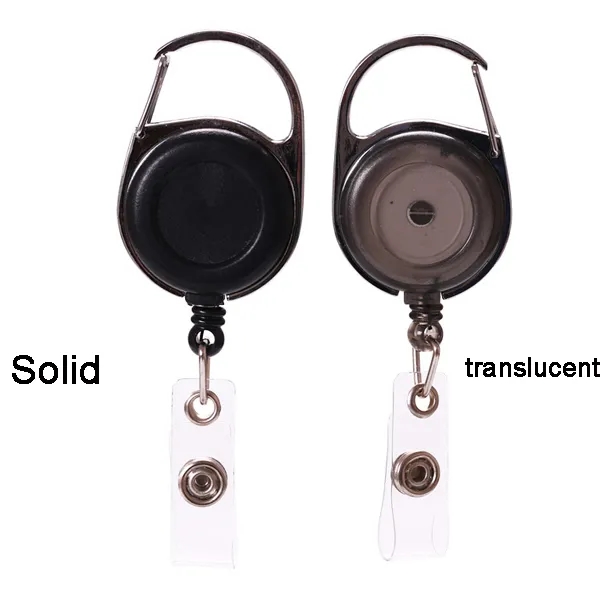 Retractable Carabiner Round Badge Reel 5