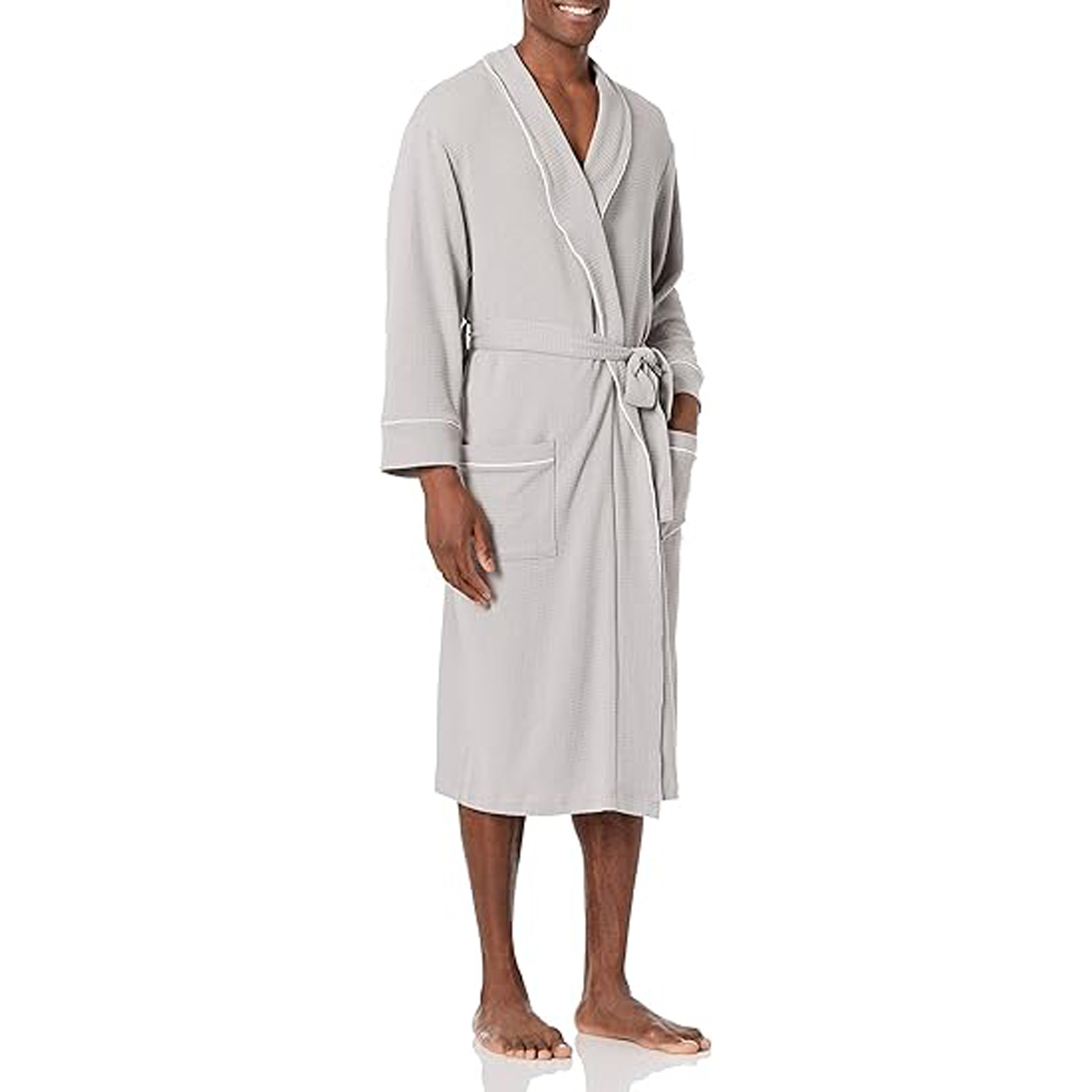 Men's Lightweight Waffle Robe 2