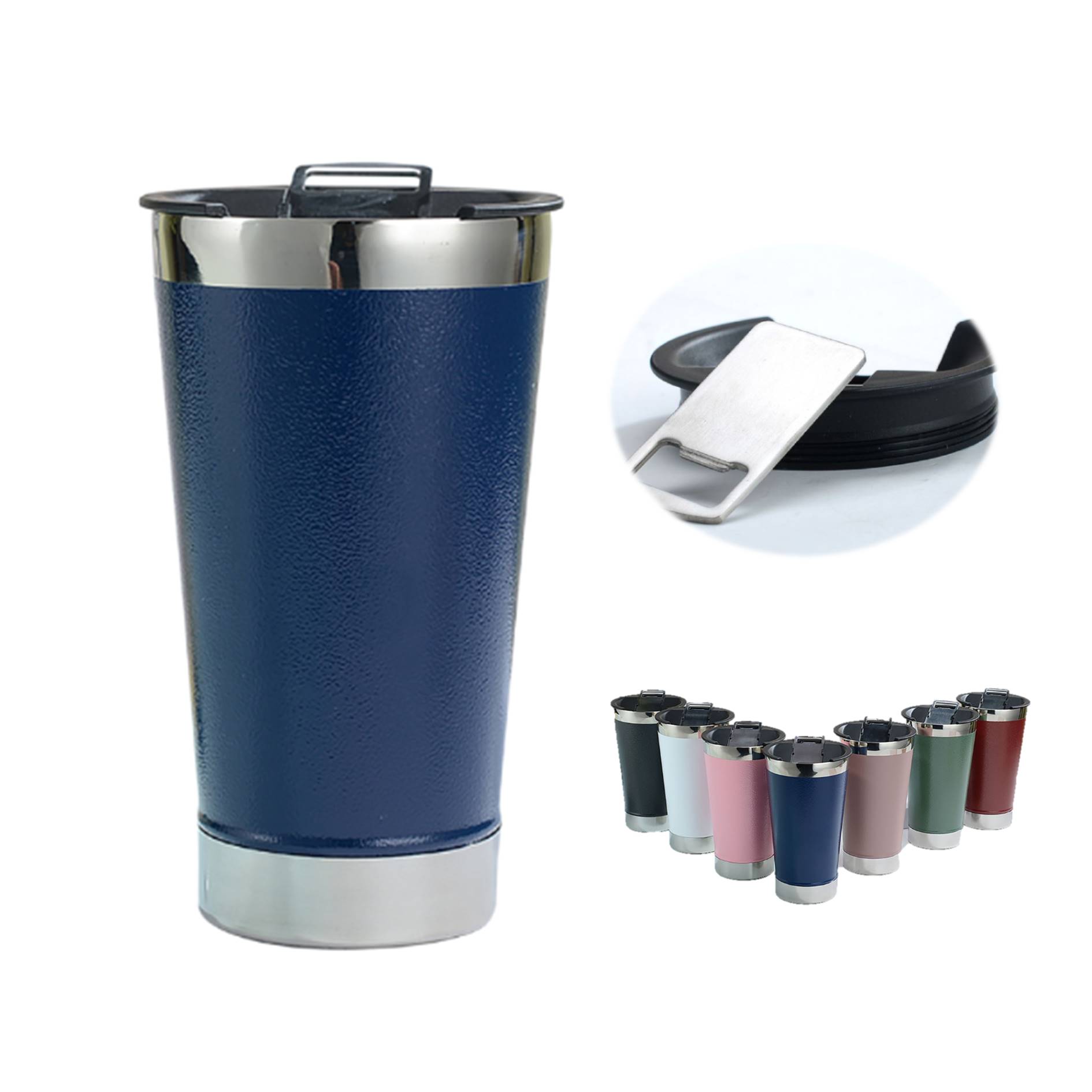 Stainless Steel 20oz Tumbler With Bottle Opener 4