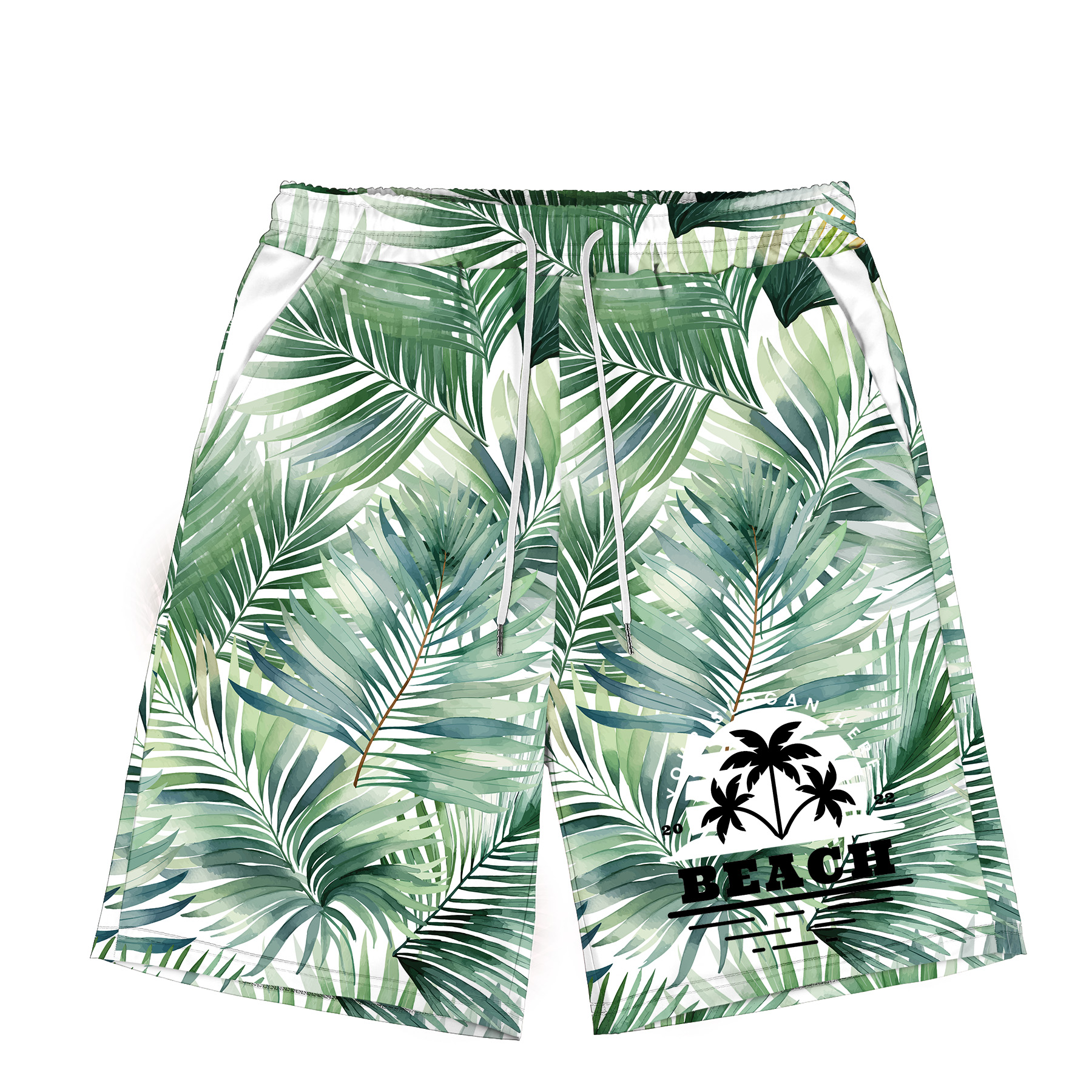 Men's 135 Gsm Dye Sublimation Drawstring Shorts- Stretch Poly 3