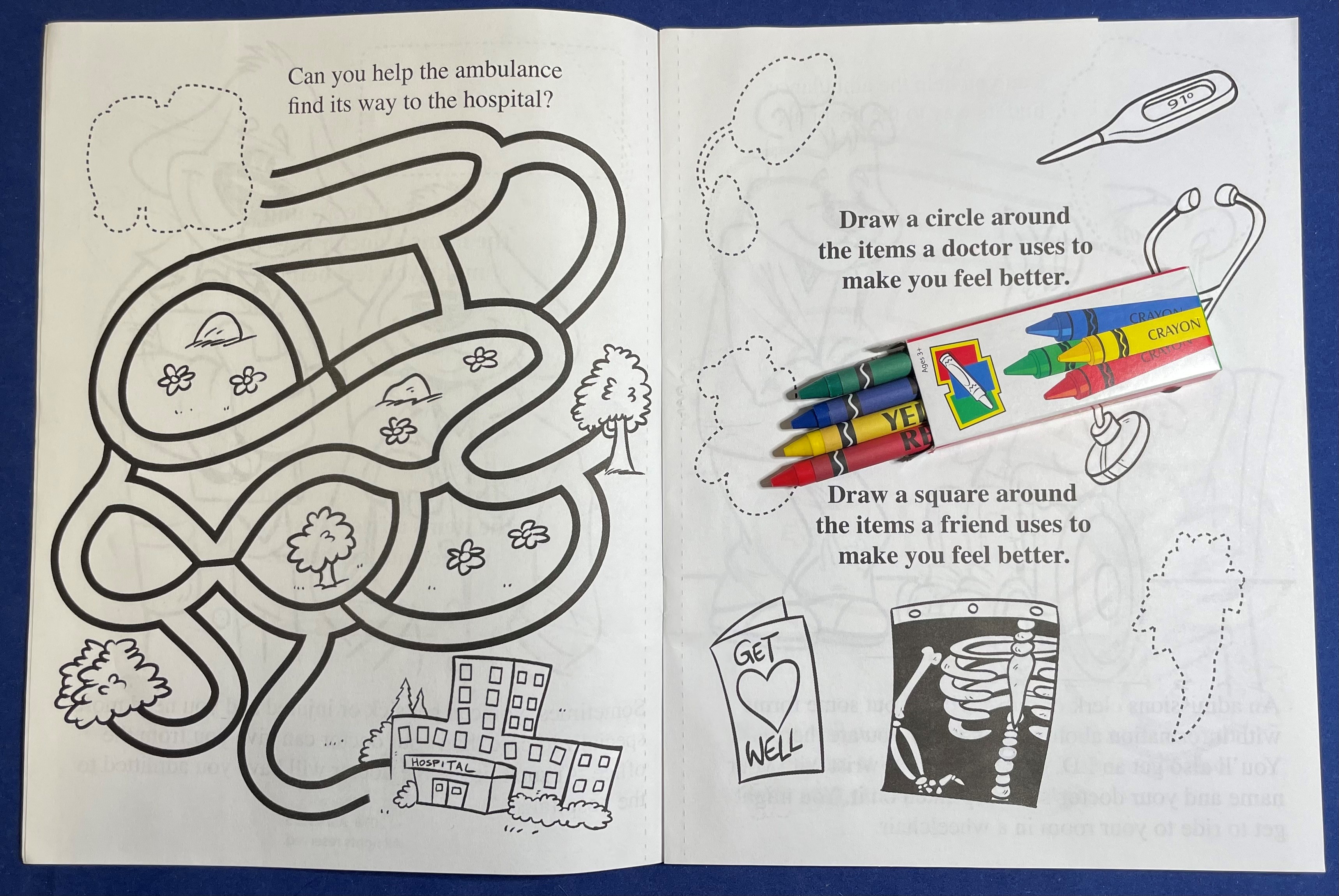 STICKER BOOK SET - A Trip to the Hospital Sticker Book Fun Pack 2