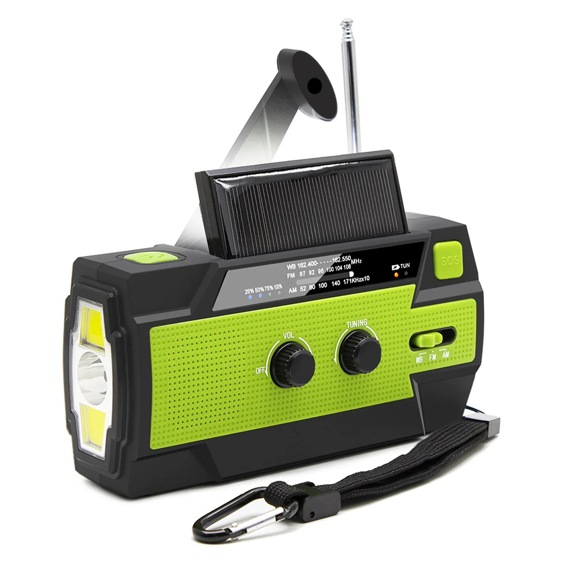 ABS Outdoor Multifunctional Emergency Hand Cranked Radio 4