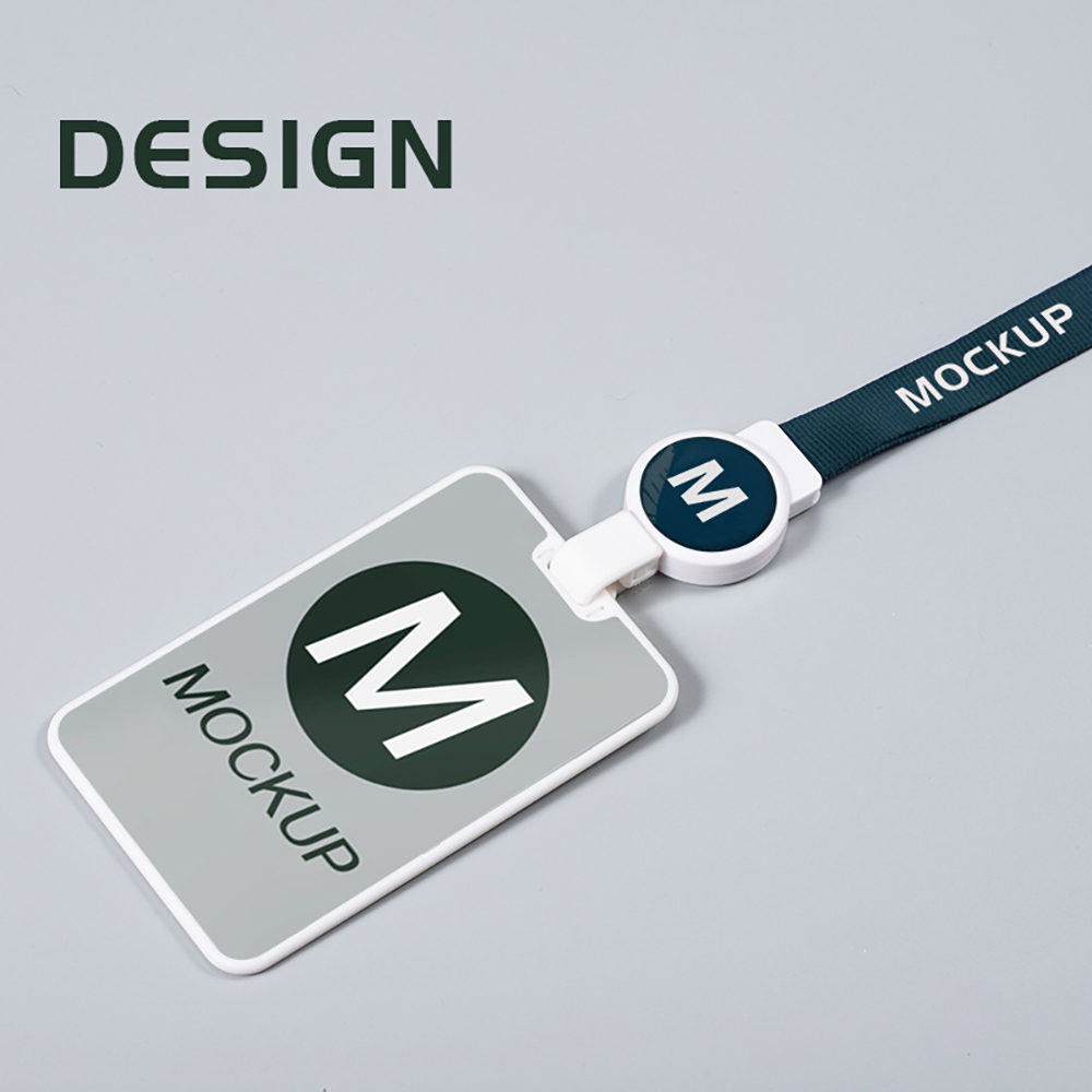 Concaved Lanyard Round Badge Reel Plastic Clip 7