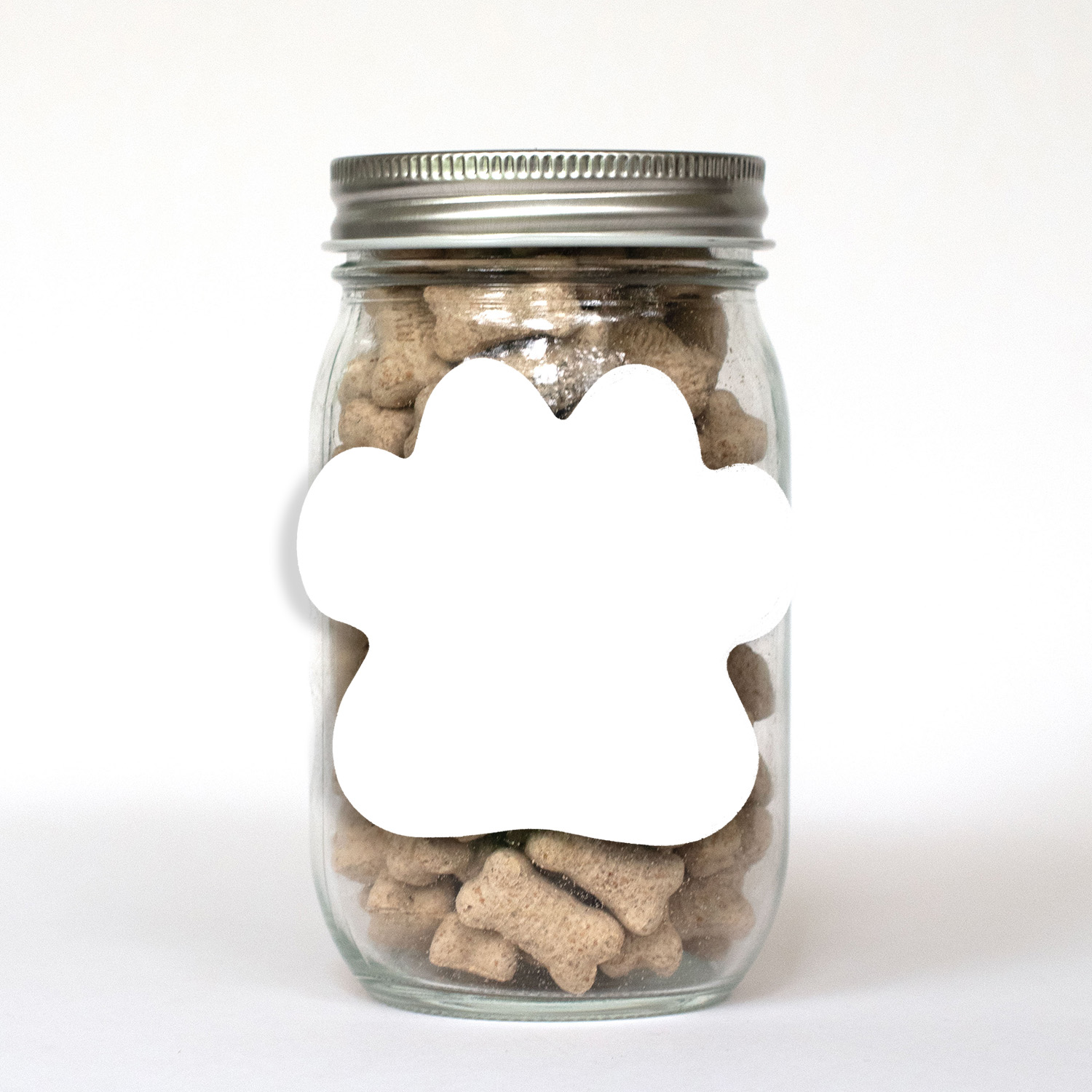 Pint Jar with Paw Magnet Pet Fill 4