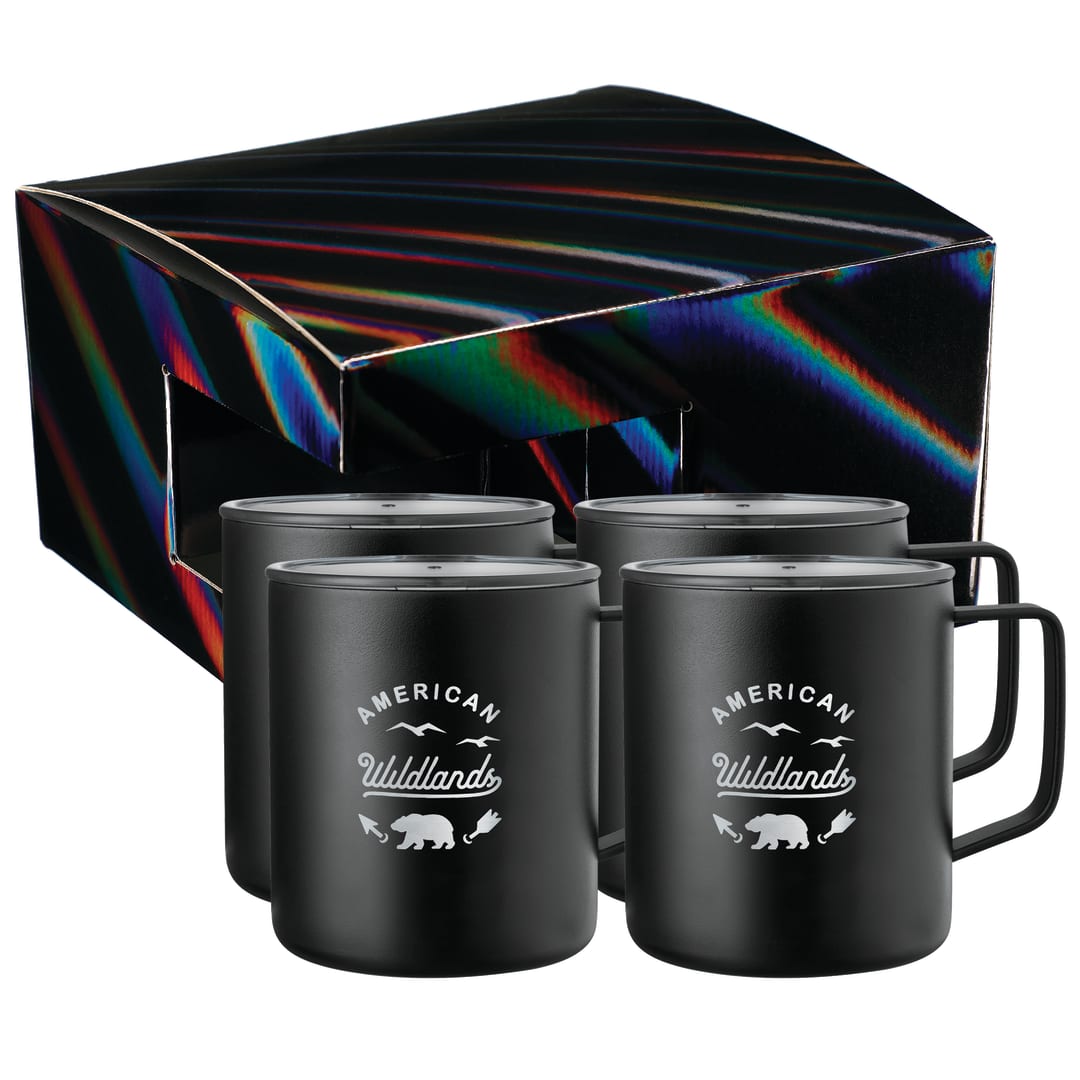 Rover Camp Mug 14oz Powder coated 4 in 1 Gift Set 7
