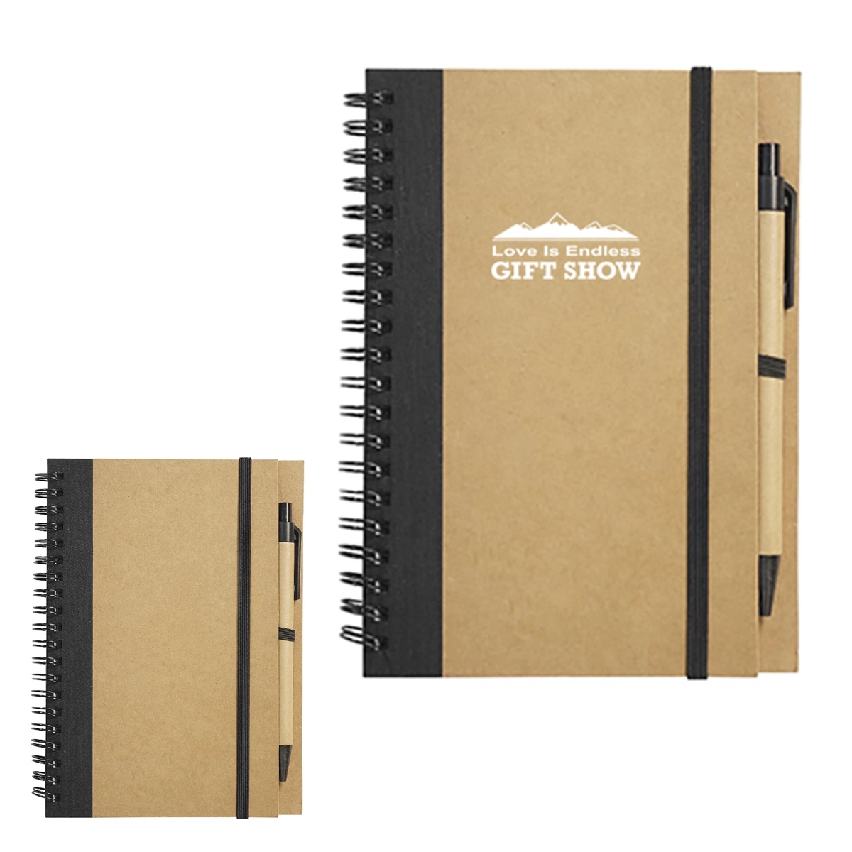 Eco-Inspired Spiral Notebook With Pen 1