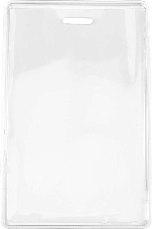 2.78" W x 4.38" H - Vertical Clear Vinyl Badge Holder (Blank) 3