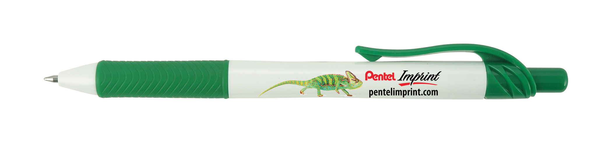 EnerGel-X® White Barrel Retractable Gel Ink Pen - Full Color 12