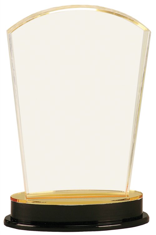 8.25" Gold Arch Impress Acrylic Award