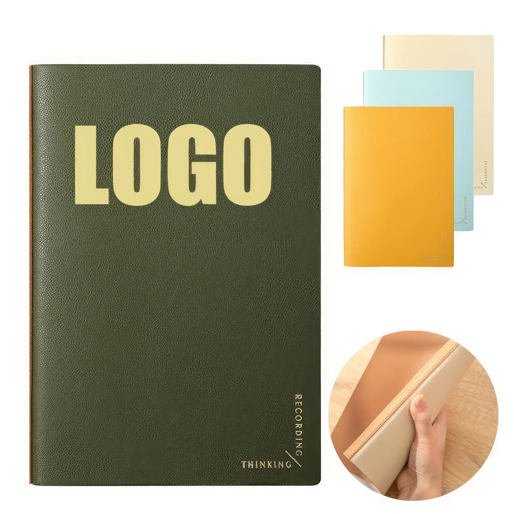 PU Leather A5 Business Travel Journal Diary Notebook 1