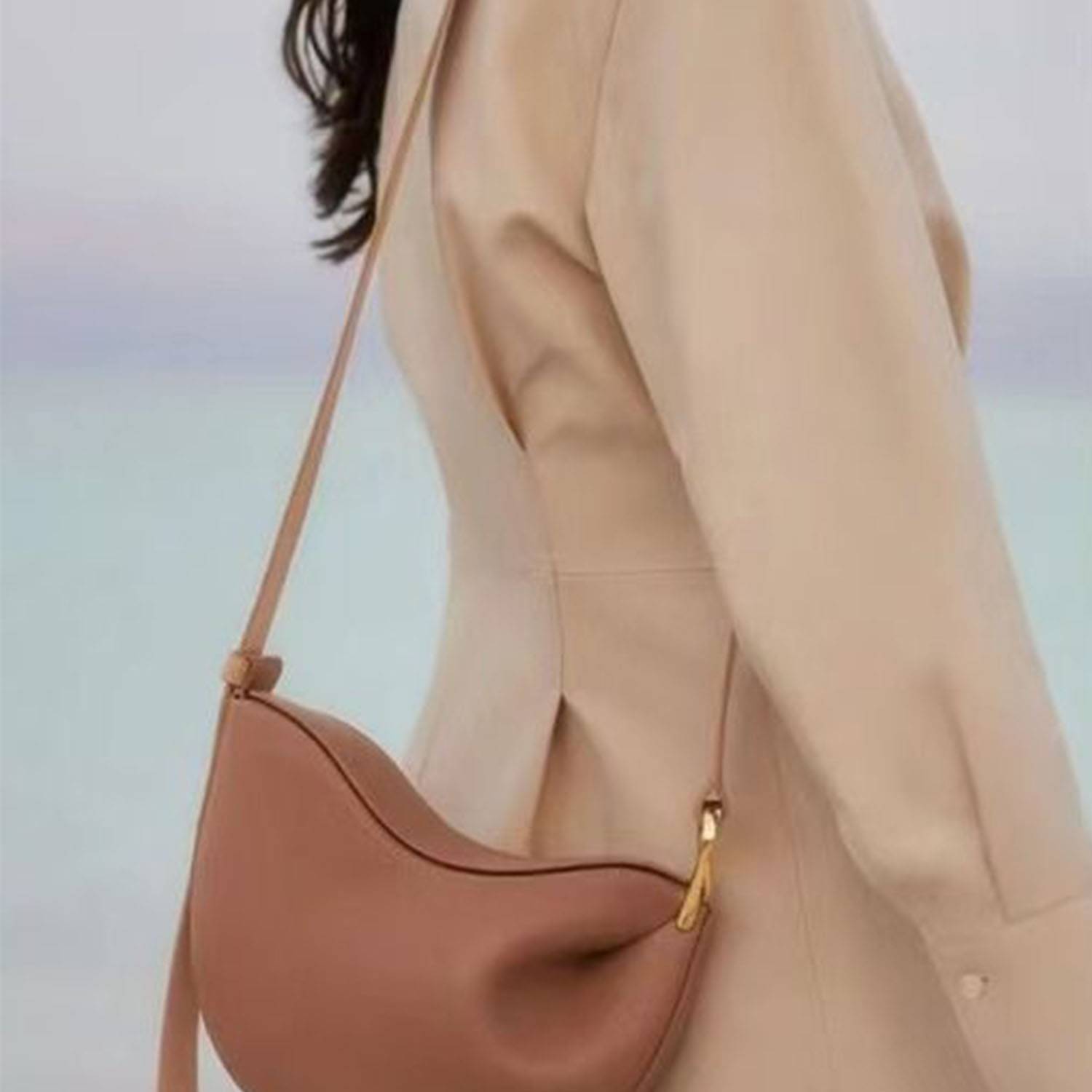 Dermis Genuine Leather Crossbody Shoulder Bag 2