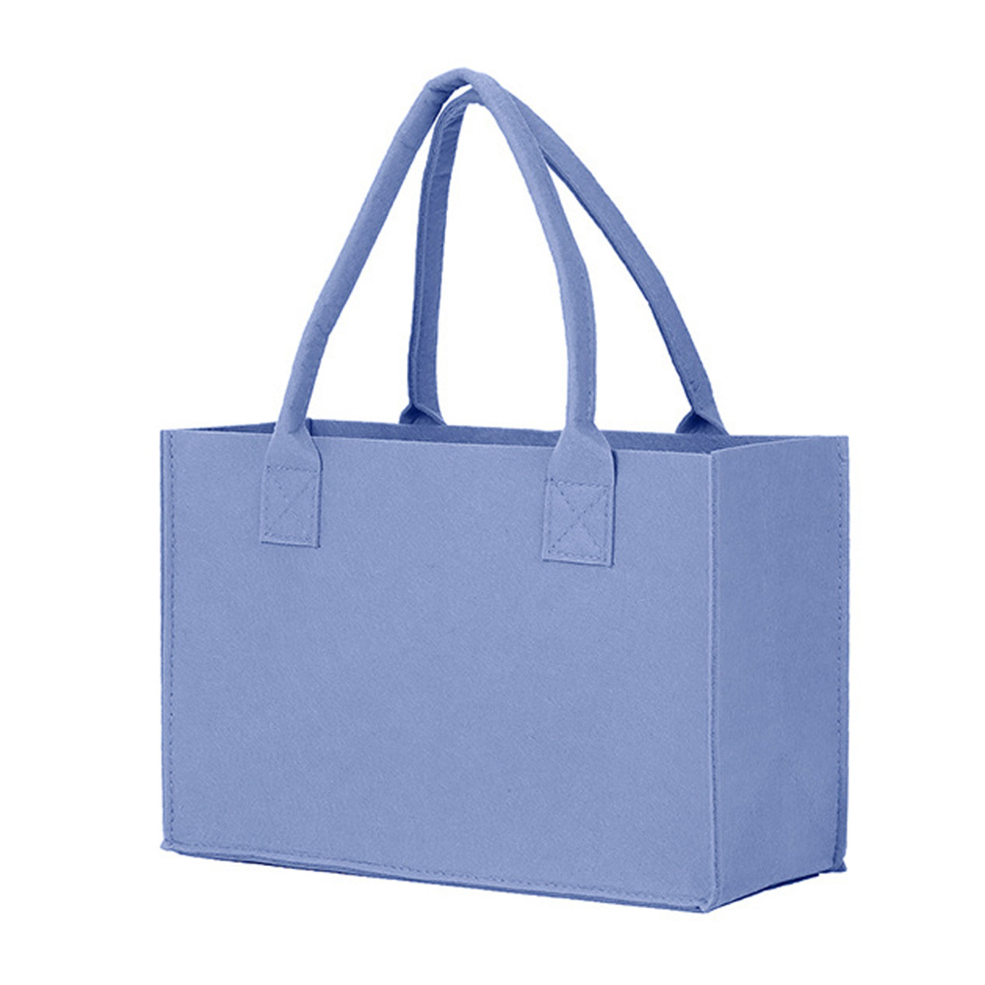 MOQ50 Reusable Portable Felt Grocery Tote Bag, custom tote bag with logo imprint 4