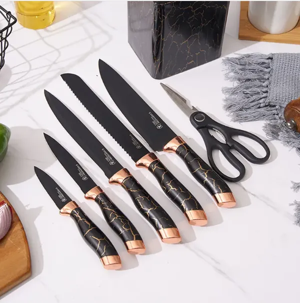 Kitchen Marble Knife Set 4
