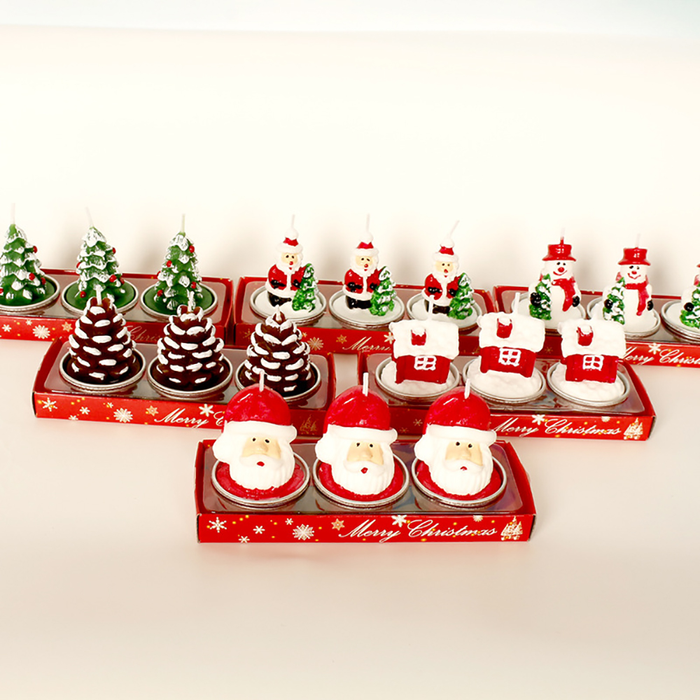 3PCS Christmas Candle Set 3