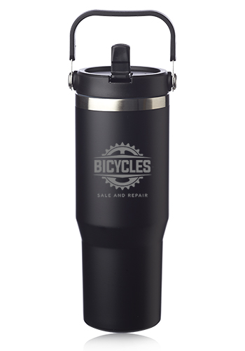 30 oz. Bronx Stainless Travel Mug with Carrying Handle 2