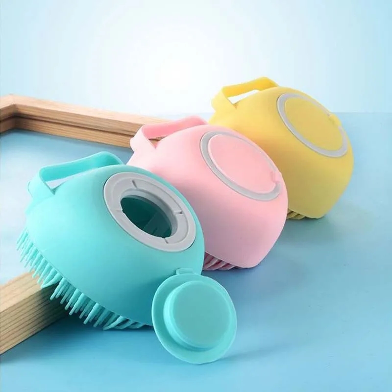 Soft Silicone Pet Shampoo Massage Shower Brush 4