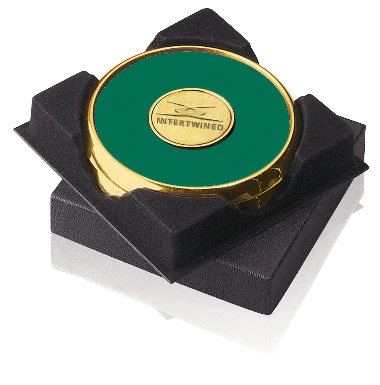 JAFFA® Two Coasters in Deluxe Black Flocked Gift Box 16
