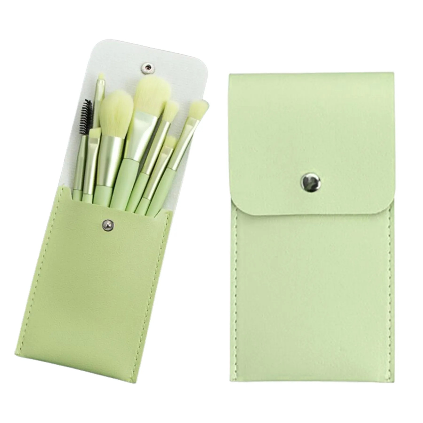 8 Pieces Makeup Brush Set W/ Rectangle Storage Case 1