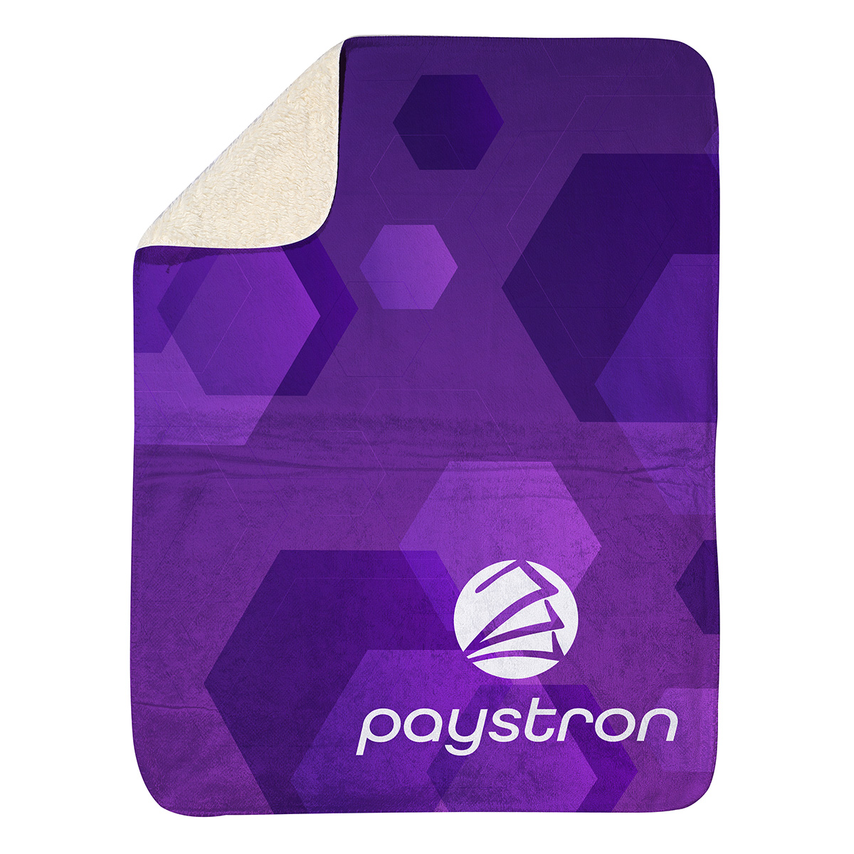 Micro-Mink Sherpa Plush Blanket 30" x 40" 430GSM - Full Color 1