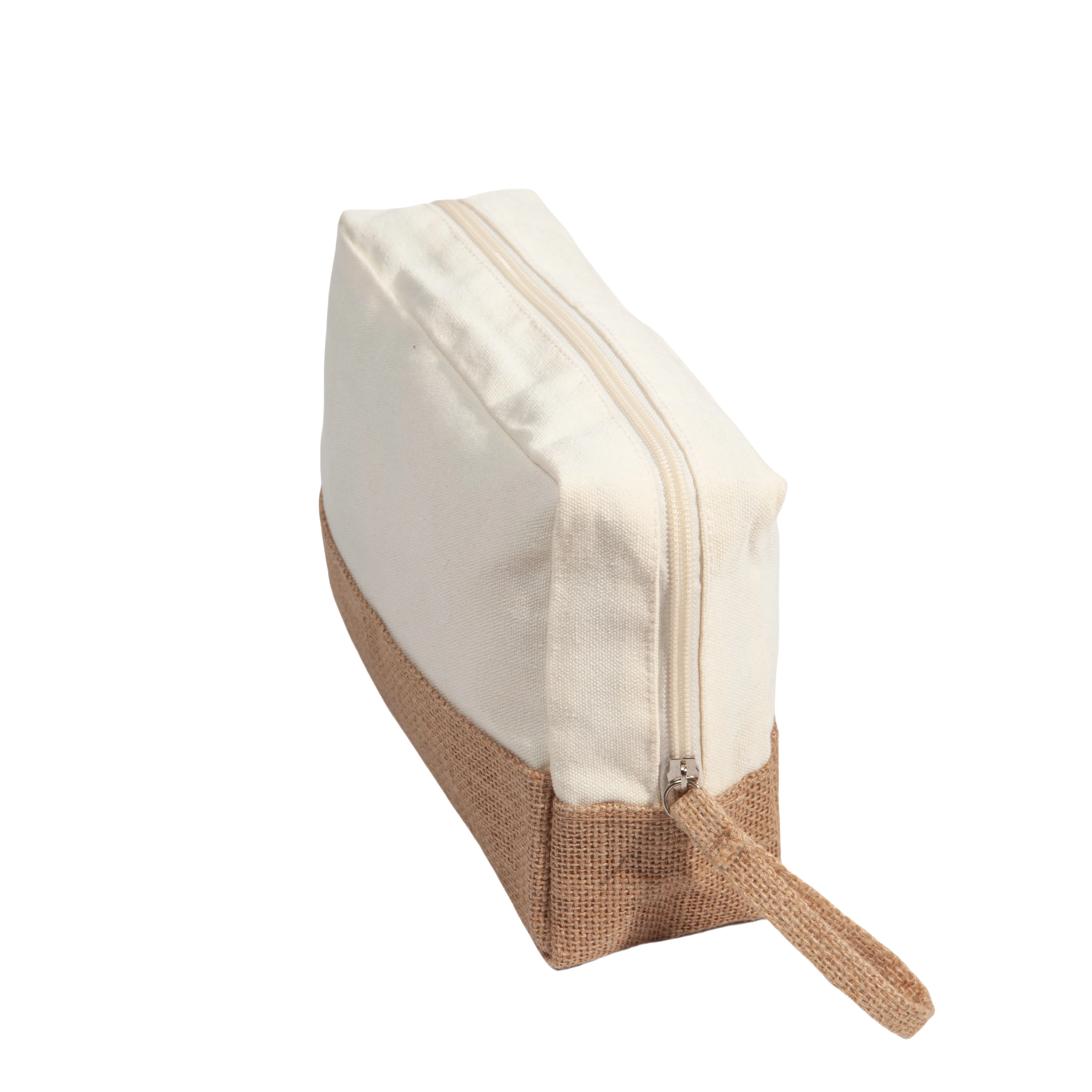 Jute-Trim Toiletry Bag 1