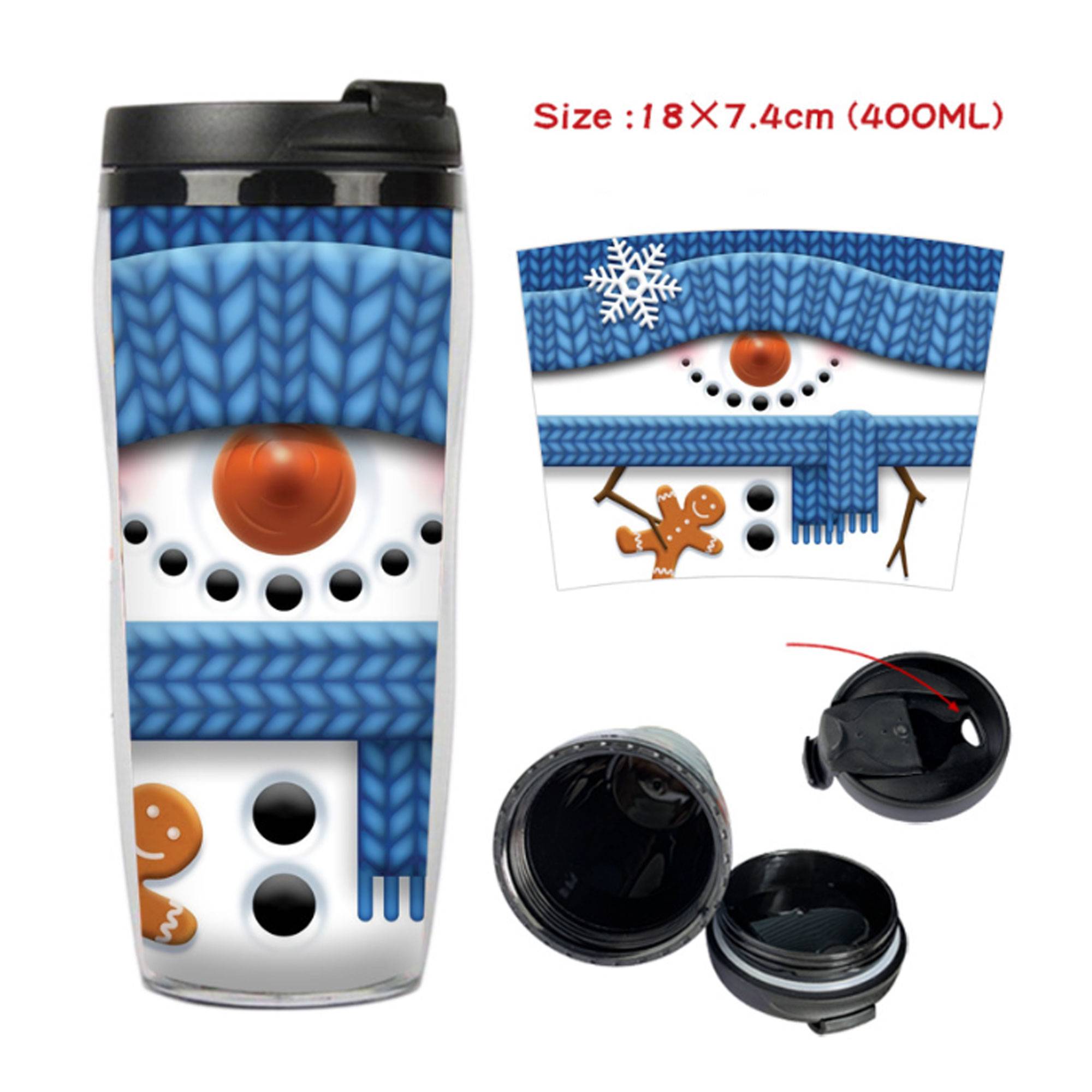 Customizable Double Layer Plastic Color-Changing Cup 5